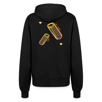 Pâtes Relation Amour - Veste à capuche Femme - noir - Dos - Maraike (178cm)