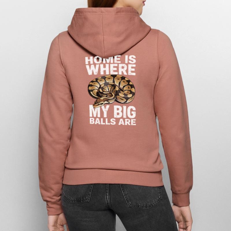 Python roi Serpents Amateurs de terrarium Python Veste à capuche Femme