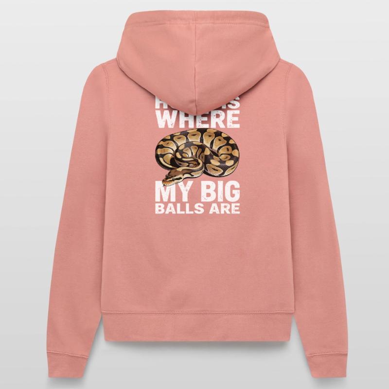 Python roi Serpents Amateurs de terrarium Python Veste à capuche Femme