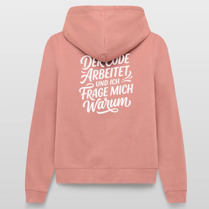 Coder arbeitet Spruch Humor Programmierer Frauen Kapuzenjacke