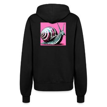 Schnecke - Frauen Kapuzenjacke - Schwarz - Hinten - Maraike (178cm)
