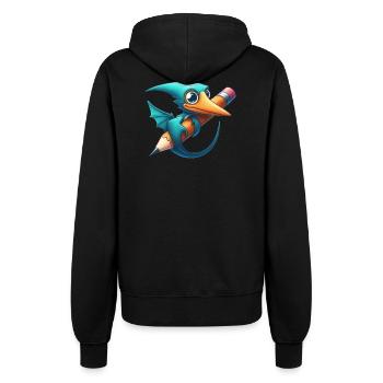 Crayon Ptérodactyle Kawaii Ptérosaure Dino - Veste à capuche Femme - noir - Dos - Maraike (178cm)