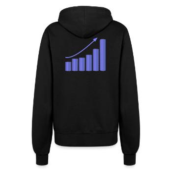 Courbe de croissance avec pente dynamique - Veste à capuche Femme - noir - Dos - Maraike (178cm)