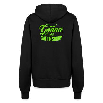 Never going to Say I'm Sorry - Women’s Hooded Jacket - black - Back - Maraike (178cm)