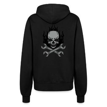 Tuning Skull - Frauen Kapuzenjacke - Schwarz - Hinten - Maraike (178cm)