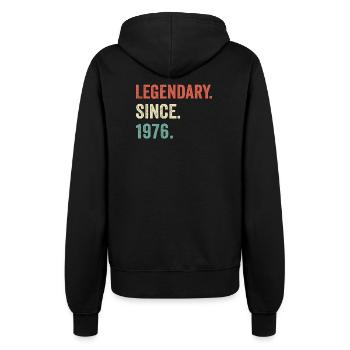 legendary since 1976 - Women’s Hooded Jacket - black - Back - Maraike (178cm)