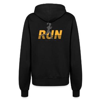 Running - female - Women’s Hooded Jacket - black - Back - Maraike (178cm)