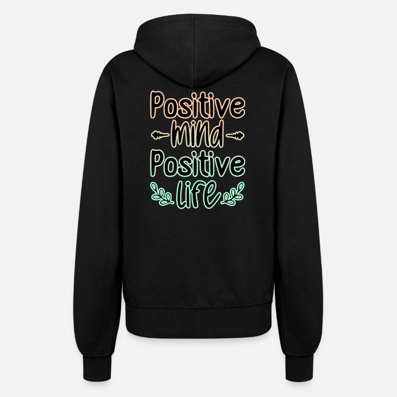 Positiver Geist 🍀 - Frauen Kapuzenjacke - Schwarz
