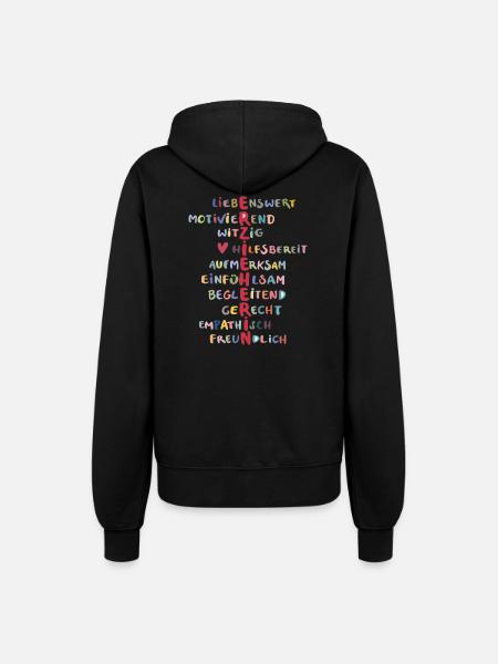 erzieherin - Frauen Kapuzenjacke - Schwarz