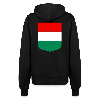 Ungarn - Frauen Kapuzenjacke - Schwarz - Hinten - Maraike (178cm)