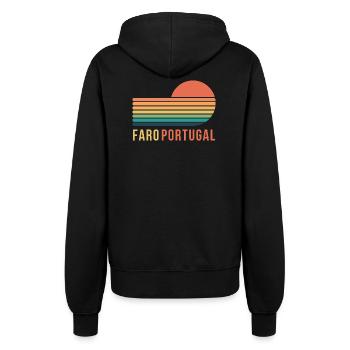 Faro Portugal - Frauen Kapuzenjacke - Schwarz - Hinten - Maraike (178cm)