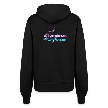 electrified women lightning - Frauen Kapuzenjacke - Schwarz - Hinten - Maraike (178cm)