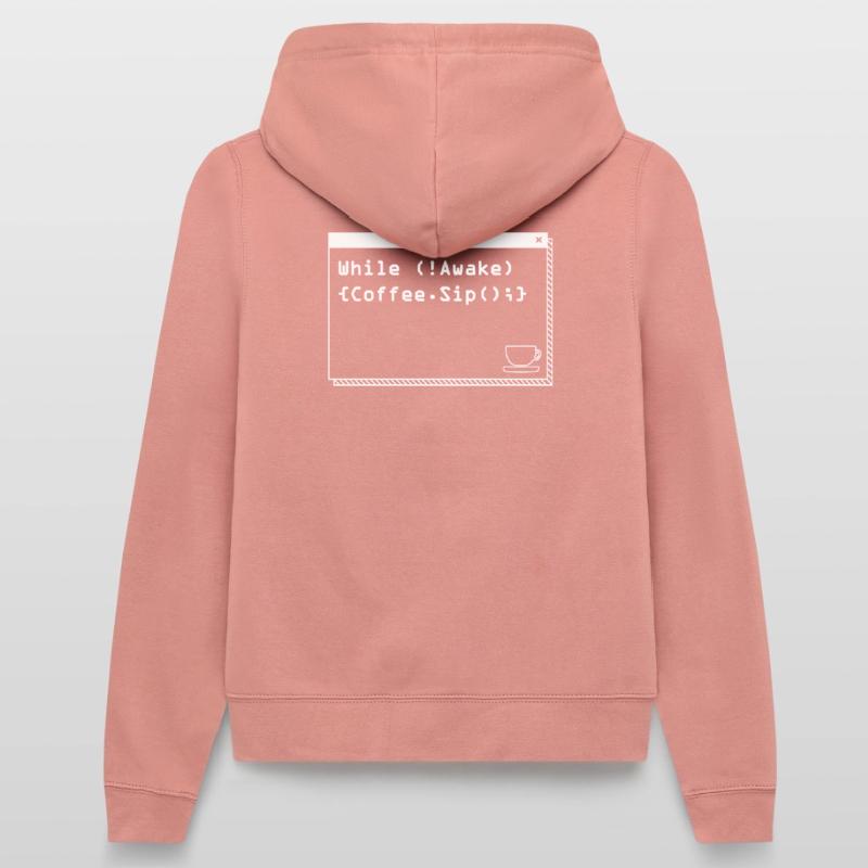 Programmers generate code from coffee Women’s Hooded Jacket