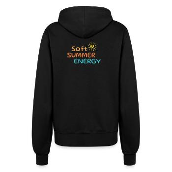Soft Summer Energy Shirt – Aesthetic Vibes - Veste à capuche Femme - noir - Dos - Maraike (178cm)