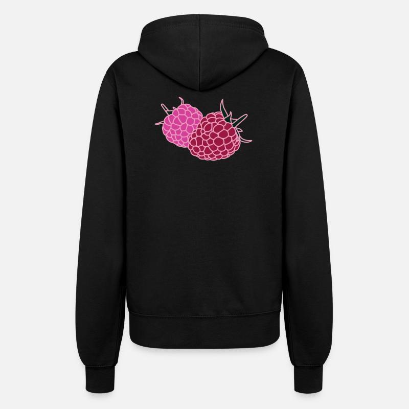 Raspberry Duo Pop Art - Women’s Hooded Jacket - black