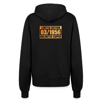 70e anniversaire édition limitée - ꝏ Approvisionnement 03/1956 - Veste à capuche Femme - noir - Dos - Maraike (178cm)