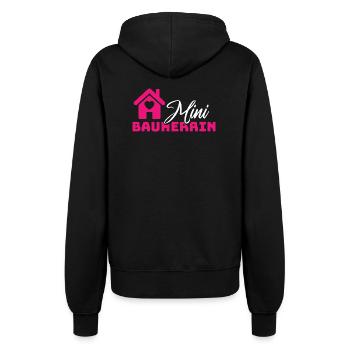 Bitte Design hochladen - Frauen Kapuzenjacke - Schwarz - Hinten - Maraike (178cm)