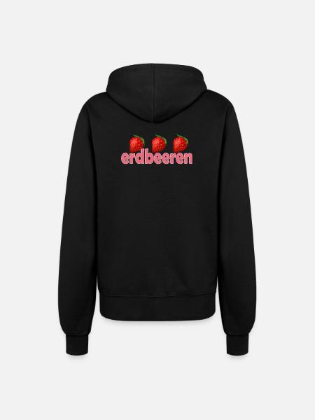 ERDBEEREN - Frauen Kapuzenjacke - Schwarz