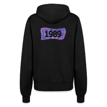Réunion de classe 1989 - Veste à capuche Femme - noir - Dos - Maraike (178cm)