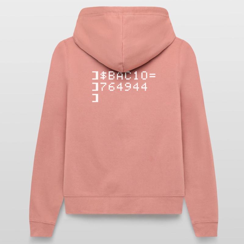 Bacio BAC10 8-bits Esadecimal Code Nerd Pixel Art Veste à capuche Femme