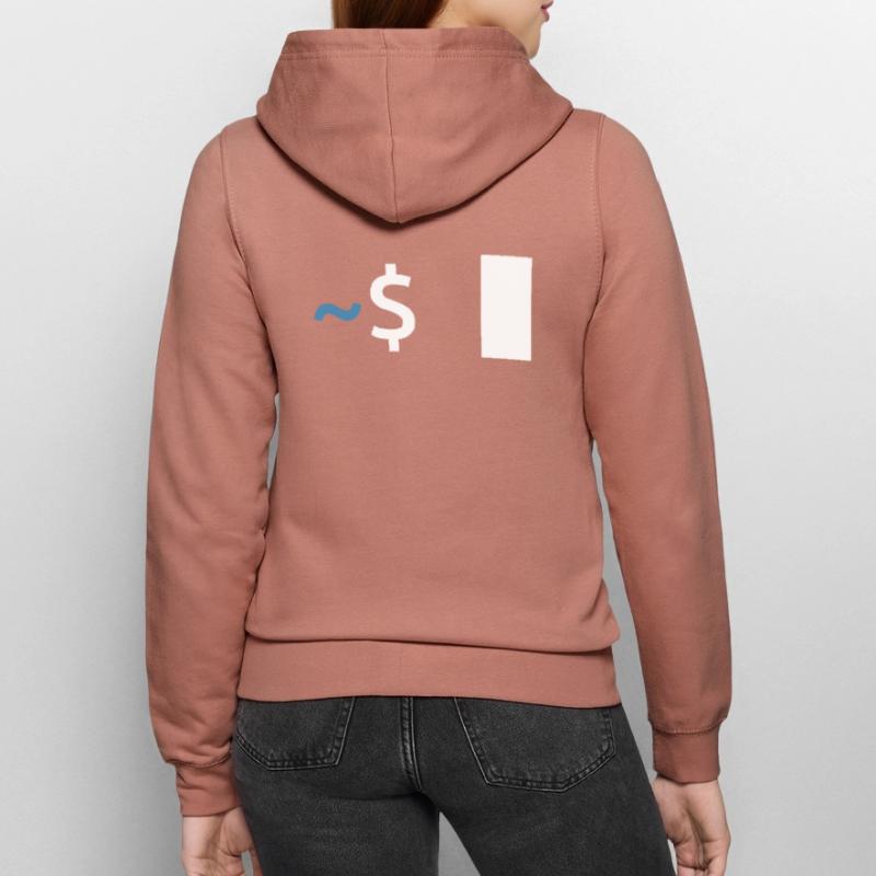 Commande Linux Shell Veste à capuche Femme