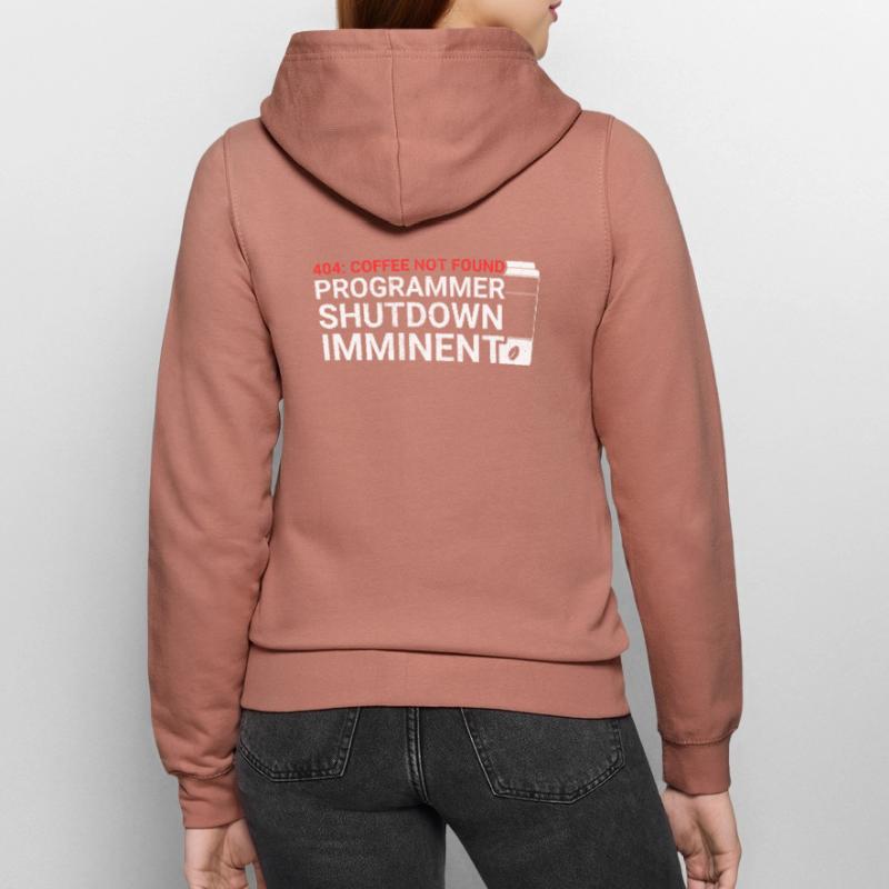 Programmers generate code from coffee Women’s Hooded Jacket