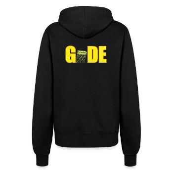 Gude Apfelwein Hessen - Frauen Kapuzenjacke - Schwarz - Hinten - Maraike (178cm)
