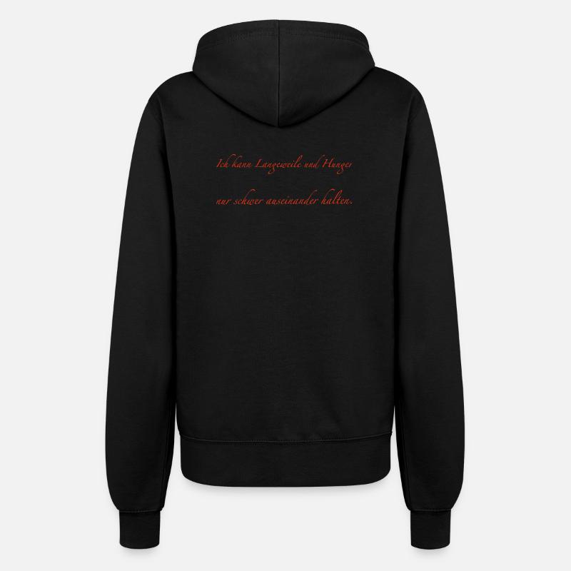 Boredom and hunger - Women’s Hooded Jacket - black