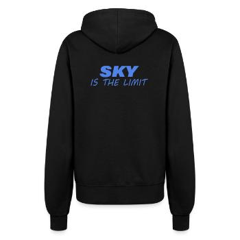 SKY IS THE LIMIT - Women’s Hooded Jacket - black - Back - Maraike (178cm)