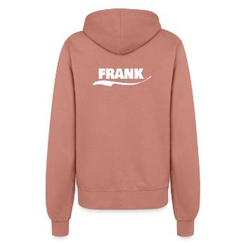 Frank - Women’s Hooded Jacket - dusky rose - Back - Maraike (178cm)