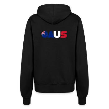 Australia - Women’s Hooded Jacket - black - Back - Maraike (178cm)