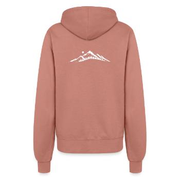 Mountain Dawn Silhouette - Women’s Hooded Jacket - dusky rose - Back - Maraike (178cm)