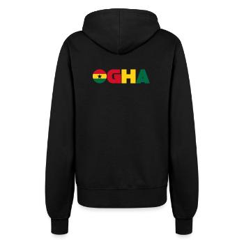 Ghana - Veste à capuche Femme - noir - Dos - Maraike (178cm)