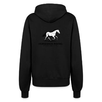 Façon coûteuse de tomber – Riding & Horse Love - Veste à capuche Femme - noir - Dos - Maraike (178cm)