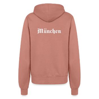 München Altdeutsch - Frauen Kapuzenjacke - Altrosa - Hinten - Maraike (178cm)
