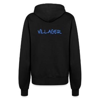VILLAGER - Women’s Hooded Jacket - black - Back - Maraike (178cm)