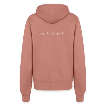 Design pending upload - Women’s Hooded Jacket - dusky rose - Back - Maraike (178cm)