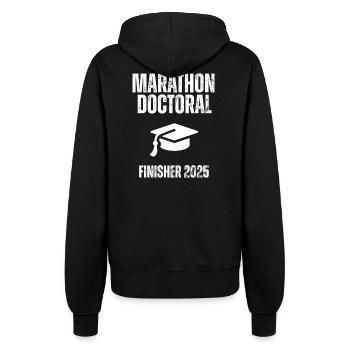 Marathon doctoral Finisher 2025 - Veste à capuche Femme - noir - Dos - Maraike (178cm)