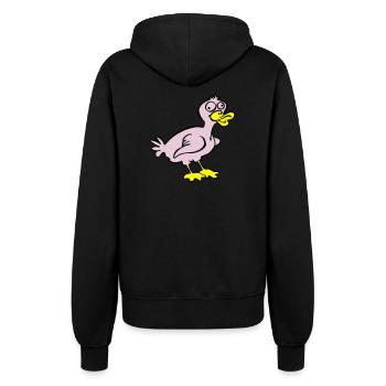 Doofe Ente - Frauen Kapuzenjacke - Schwarz - Hinten - Maraike (178cm)
