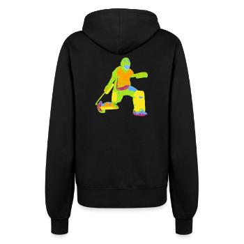 Torwart bunt - Frauen Kapuzenjacke - Schwarz - Hinten - Maraike (178cm)