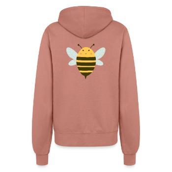 Abeille - Veste à capuche Femme - rose poudré - Dos - Maraike (178cm)