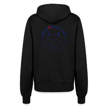 Childless Cat Lady Social Club Outfit - Women’s Hooded Jacket - black - Back - Maraike (178cm)