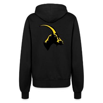 chevre animal domestique goat 1 - Veste à capuche Femme - noir - Dos - Maraike (178cm)