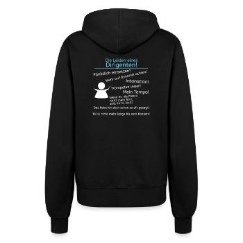 Leiden eines Dirigenten - Frauen Kapuzenjacke - Schwarz - Hinten - Maraike (178cm)