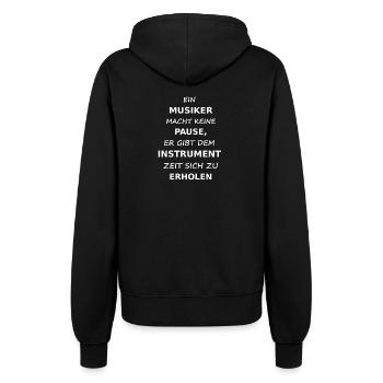 musiker - Frauen Kapuzenjacke - Schwarz - Hinten - Maraike (178cm)