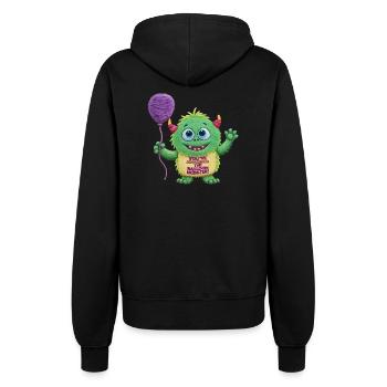 Ballon-Monster - Frauen Kapuzenjacke - Schwarz - Hinten - Maraike (178cm)