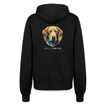 Vintage Hund bester Hundebesitzer - Frauen Kapuzenjacke - Schwarz - Hinten - Maraike (178cm)