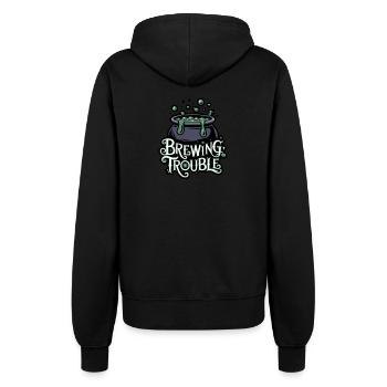 Hexenkessel – Brewing Trouble - Frauen Kapuzenjacke - Schwarz - Hinten - Maraike (178cm)