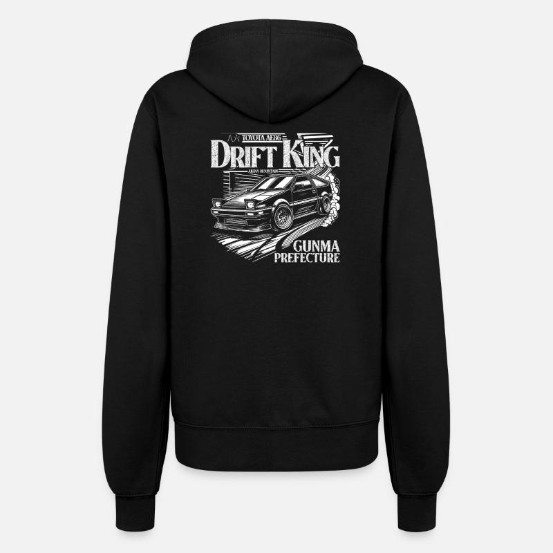 Initial D AE86 Drift King Akina Mountain - Women’s Hooded Jacket - black