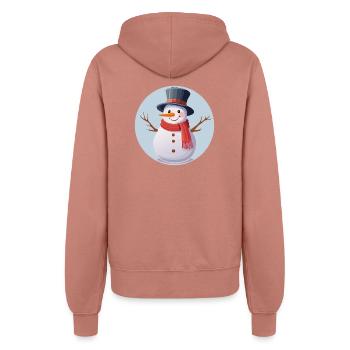 Bonhomme de neige - Veste à capuche Femme - rose poudré - Dos - Maraike (178cm)